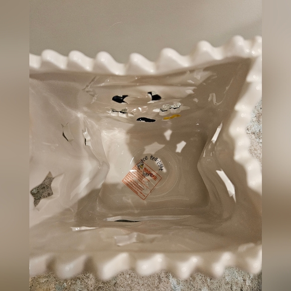 Blue Sky Heather Goldminc Sugar Skull Tea Light Luminary - Picture 11 of 12